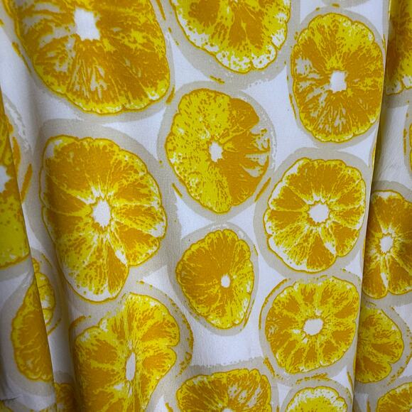 Porridge Womens Double Layer Split Back Lemon Top Size Large - Picture 5 of 9